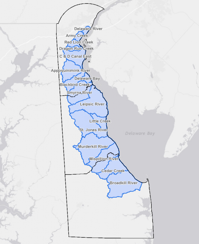 Delaware Bay and Estuary Map